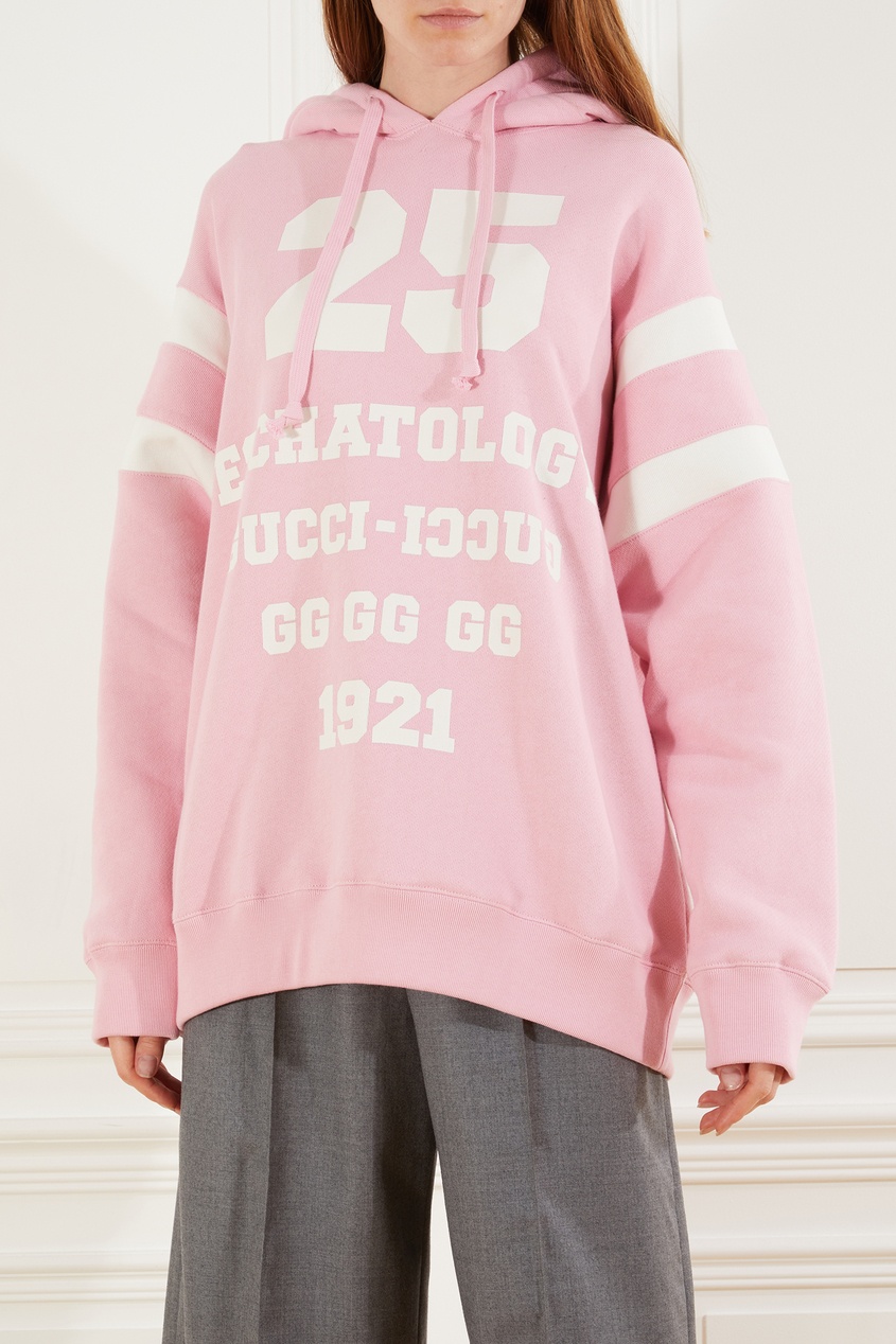 фото Розовое худи 25 gucci eschatology and maison de l'amour