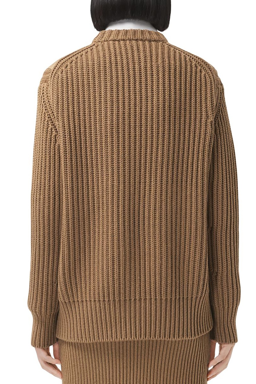 фото Коричневый свитер с контрастными вставками burberry