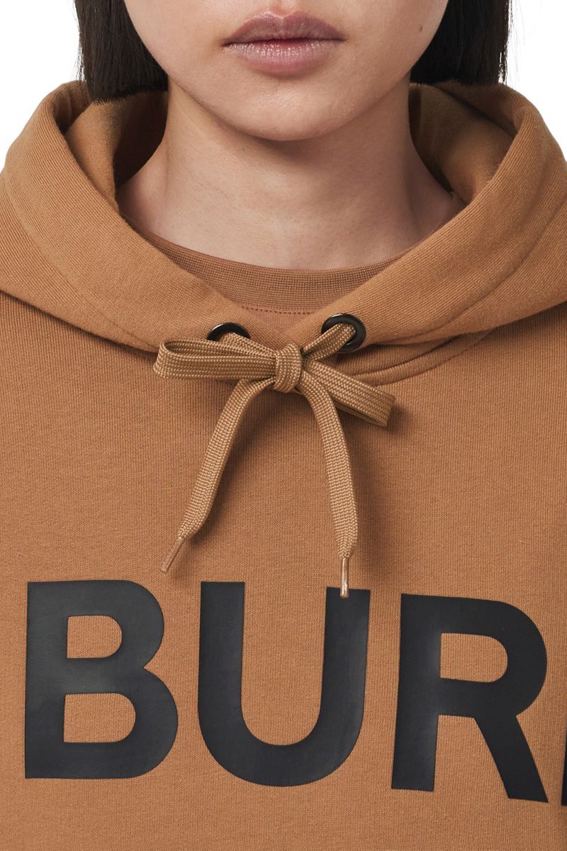 фото Коричневое худи с надписями burberry