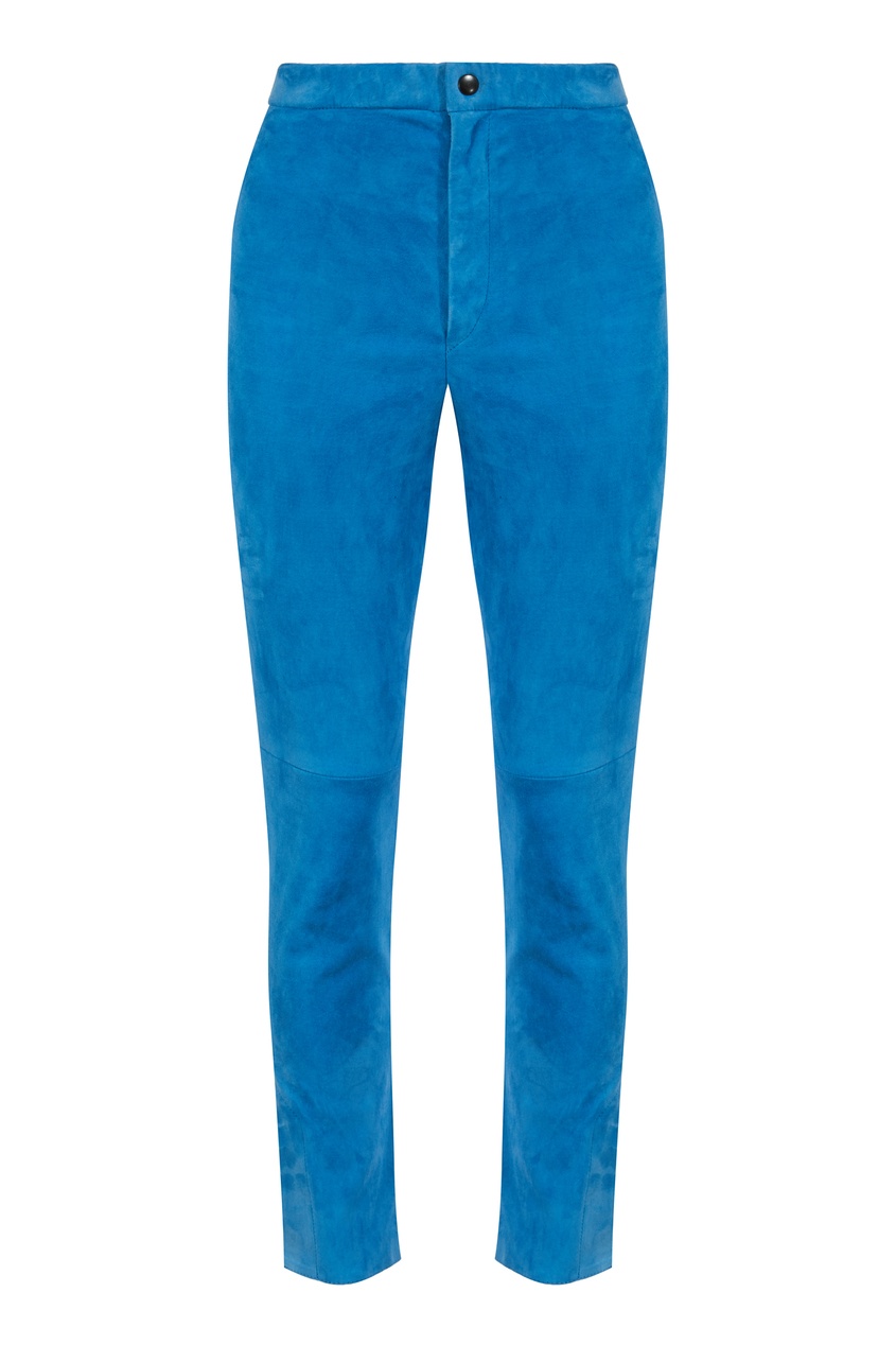 Голубые брюки Ajuliko Isabel Marant синего цвета