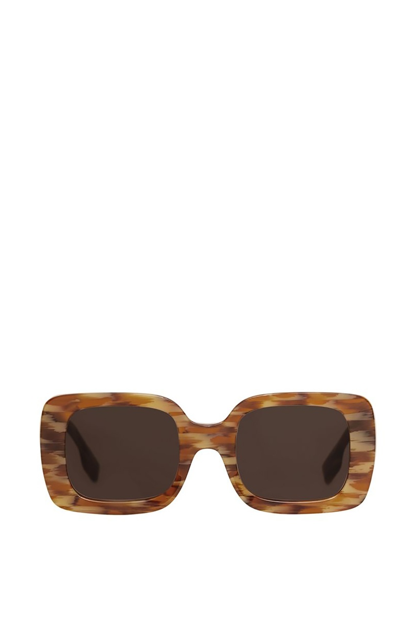 фото Квадратные солнцезащитные очки с коричневыми линзами burberry