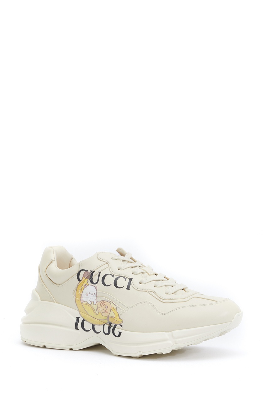 фото Бежевые кроссовки bananya rhyton gucci