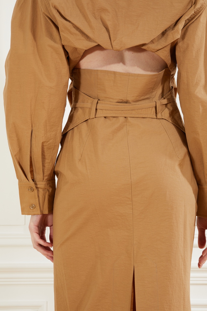 фото Бежевое платье la robe uzco jacquemus