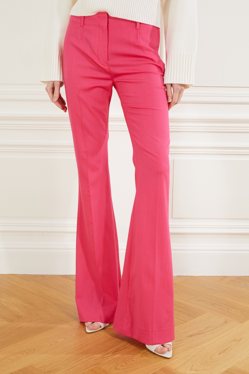 фото Розовые расклешенные брюки le pantalon pinu jacquemus