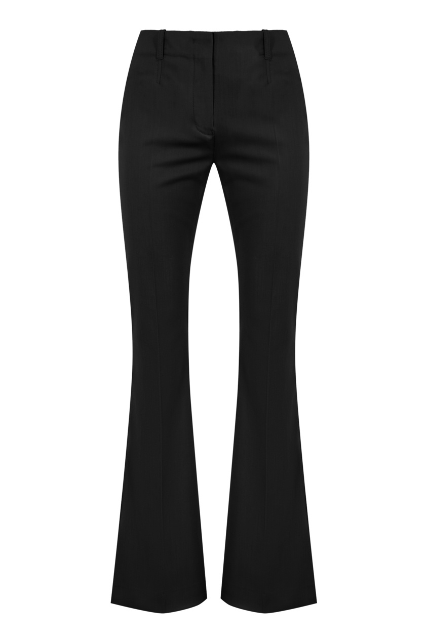 фото Черные расклешенные брюки le pantalon pinu jacquemus