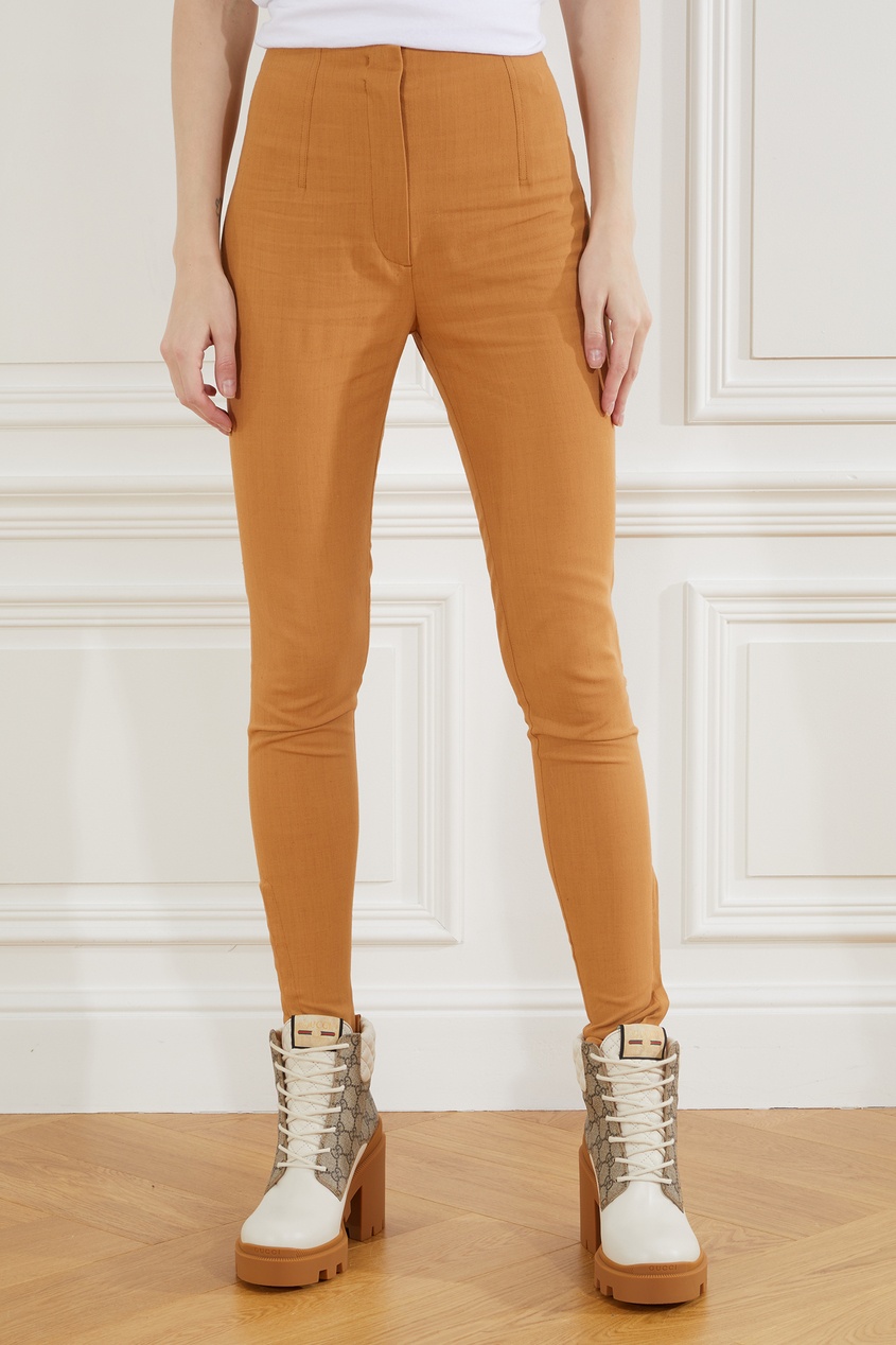 фото Брюки цвета кэмел le pantalon obiou jacquemus