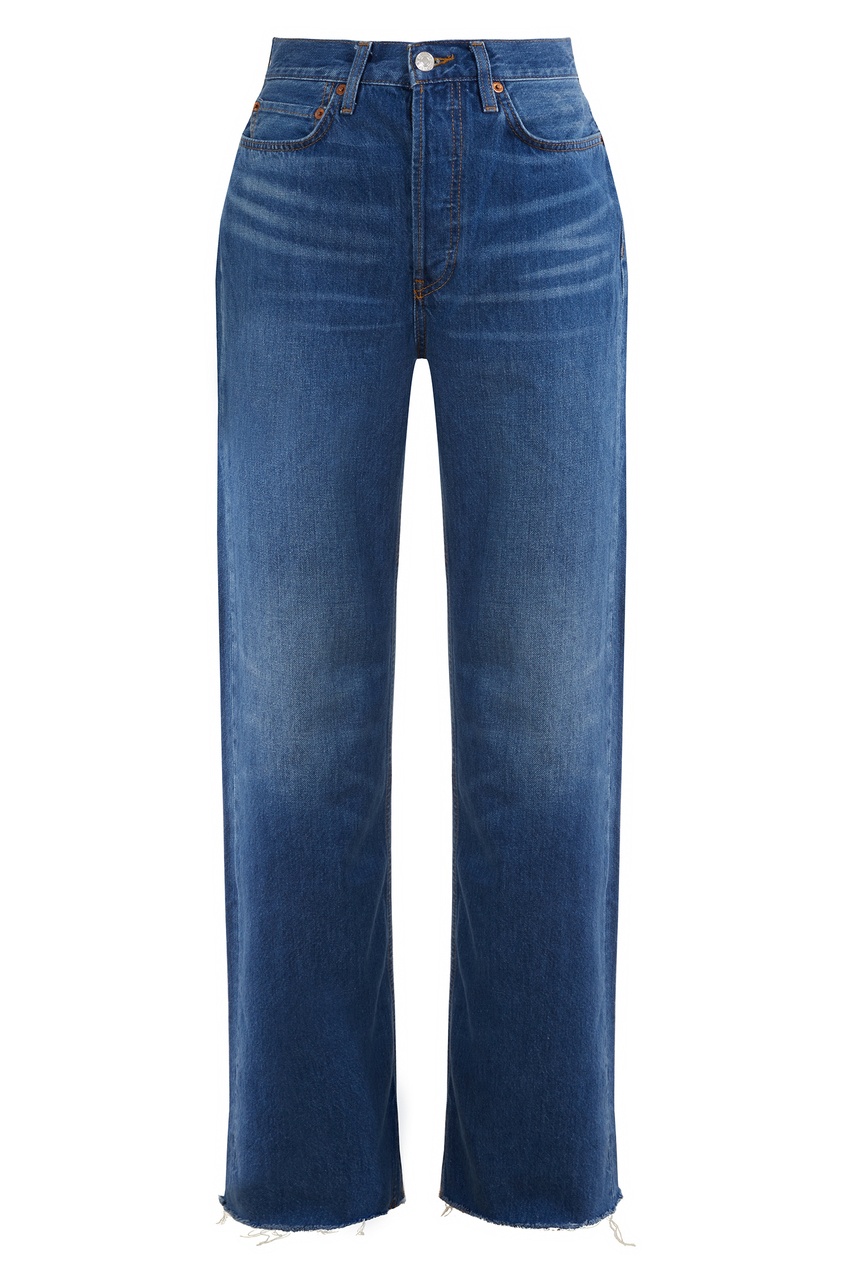 Синие расклешенные джинсы Re/done синего цвета