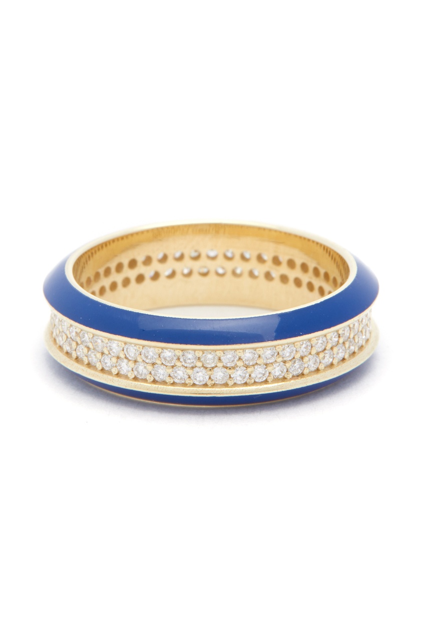 

Золотое кольцо с синим покрытием, Синий, Золотое кольцо с синим покрытием