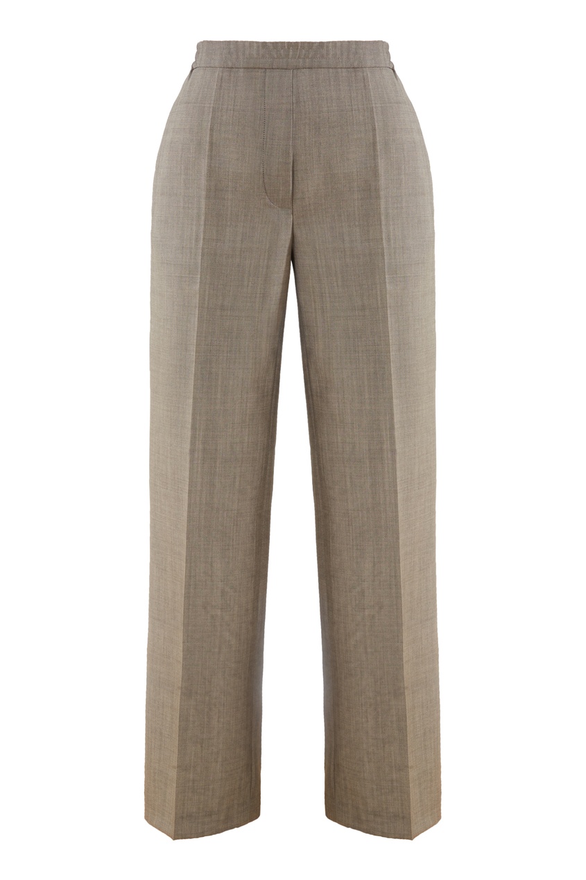 Серые прямые брюки Acne Studios цвет grey melange990