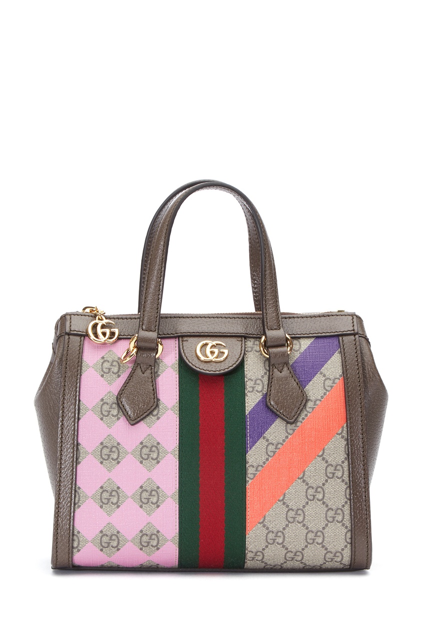 фото Сумка в стиле пэчворк ophidia gucci