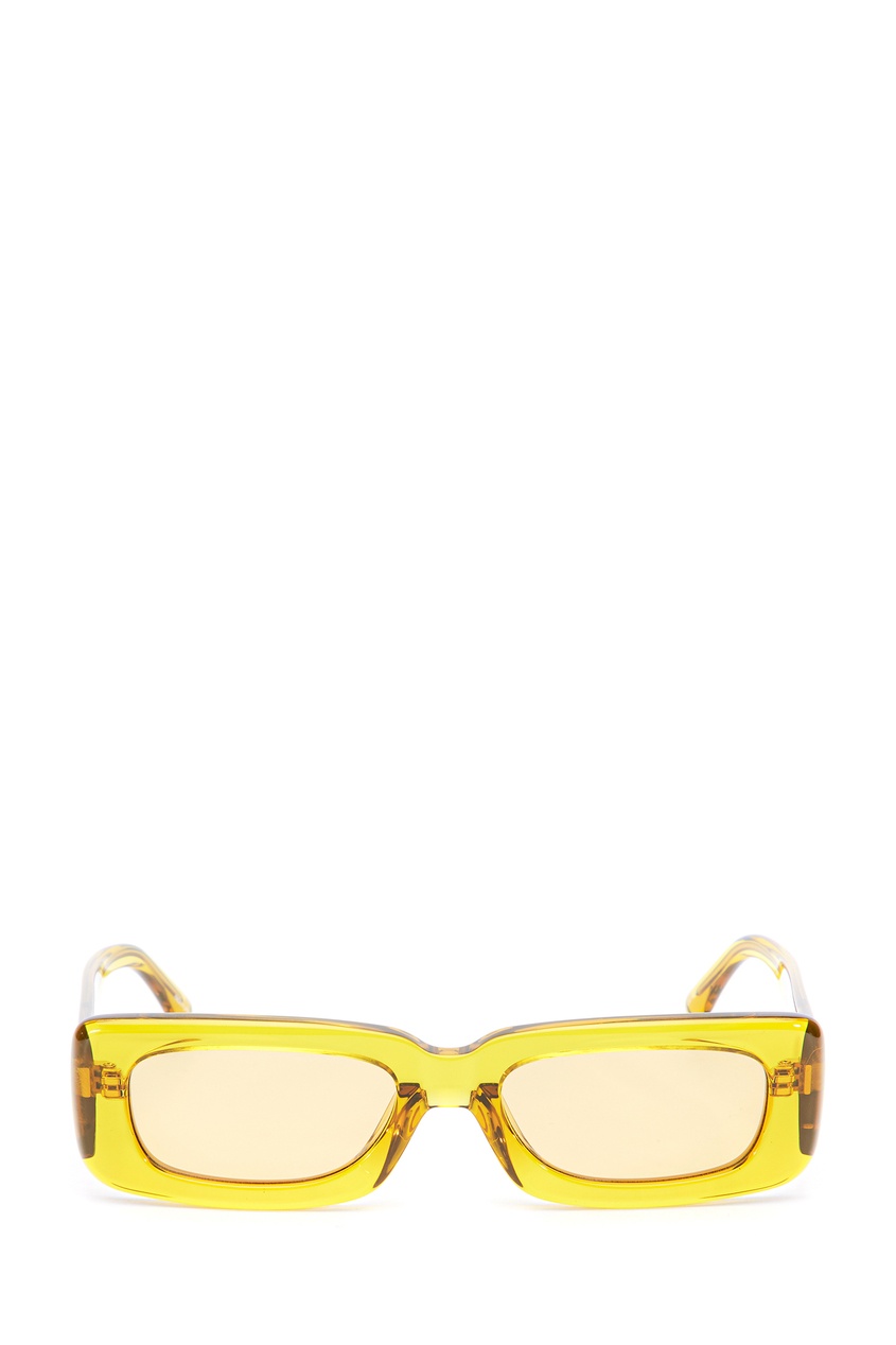 фото Желтые солнцезащитные очки the attico mini marfa linda farrow
