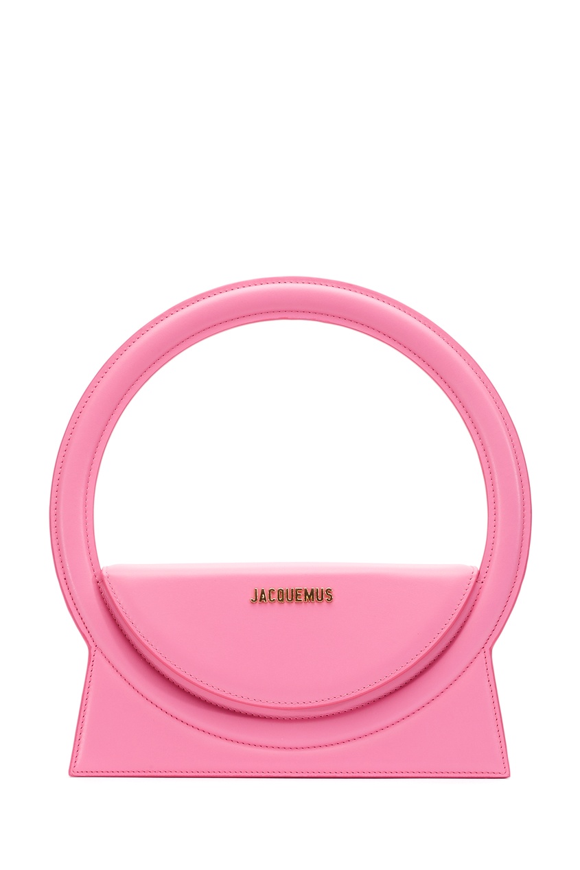 фото Розовая сумка le sac rond jacquemus