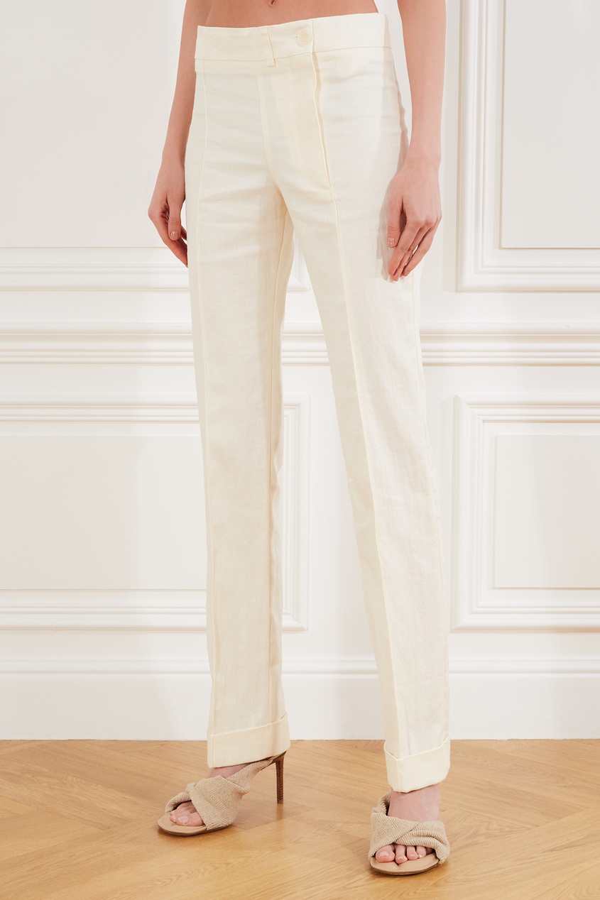 фото Белые брюки le pantalon fresa jacquemus