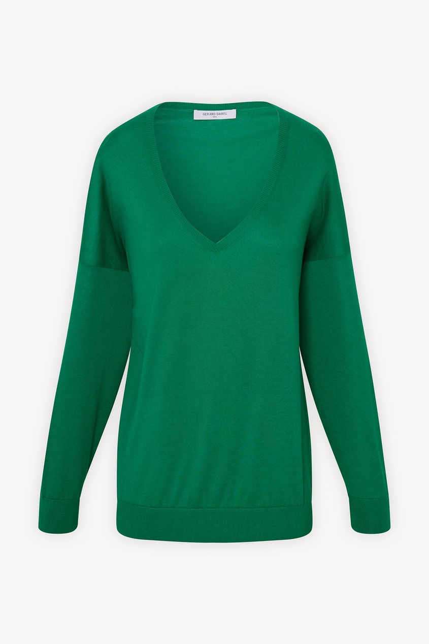 фото Зеленый пуловер leny gerard darel
