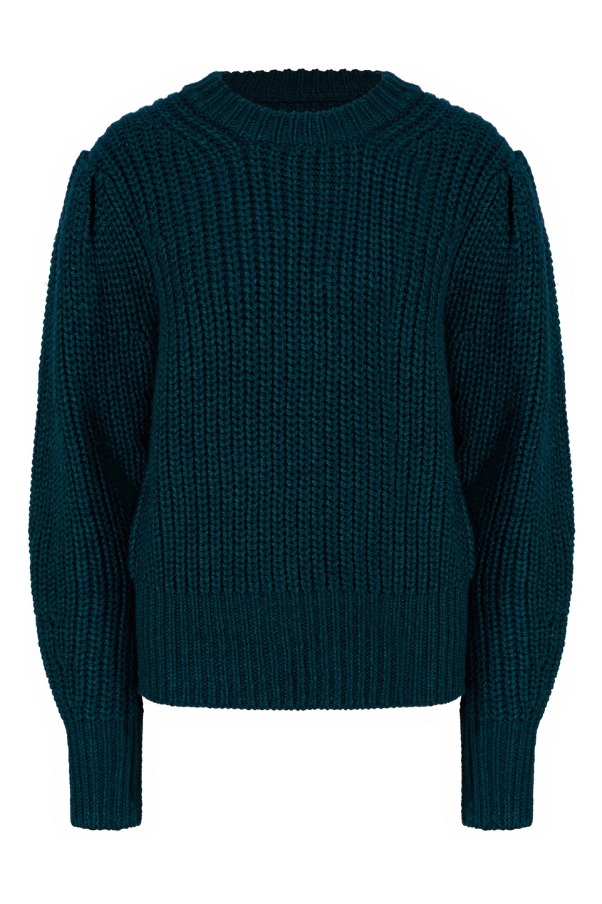 фото Темно-зеленый свитер pleane isabel marant etoile
