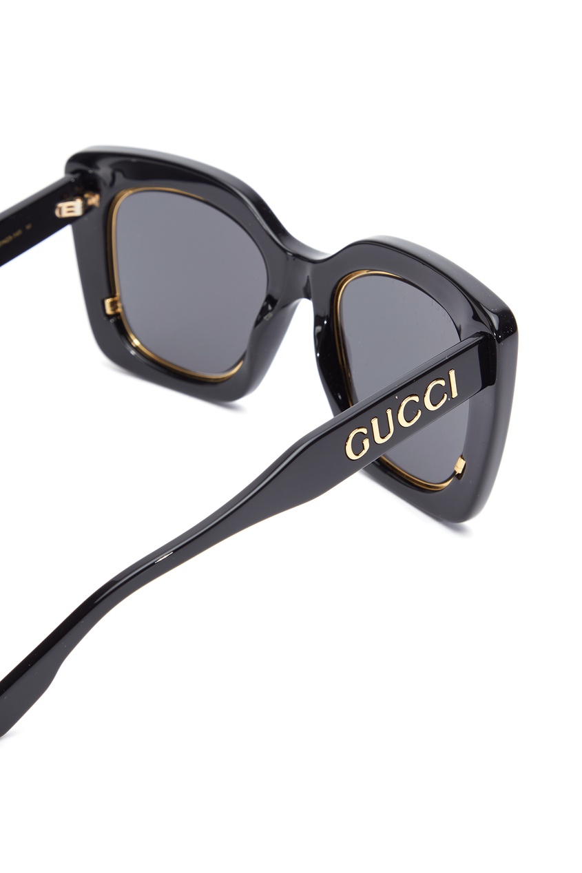фото Квадратные солнцезащитные очки серого цвета gucci