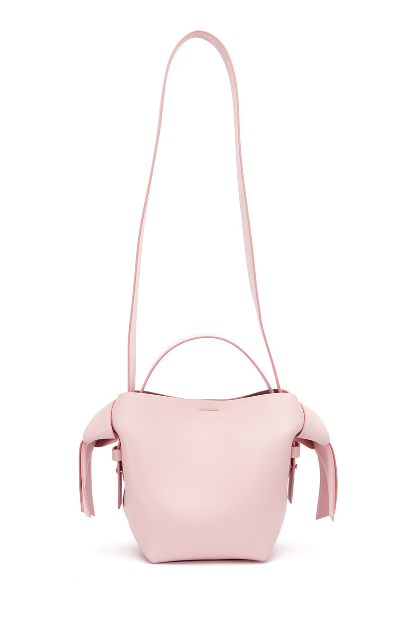Пудрово-розовая сумка Musubi Mini Acne Studios цвет powder pink