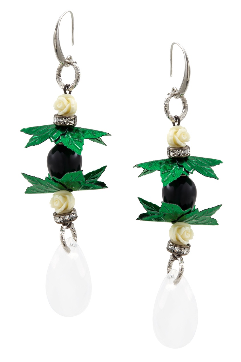 

Серьги с агатом и стразами Swarovski, Multicolor, Серьги с агатом и стразами Swarovski