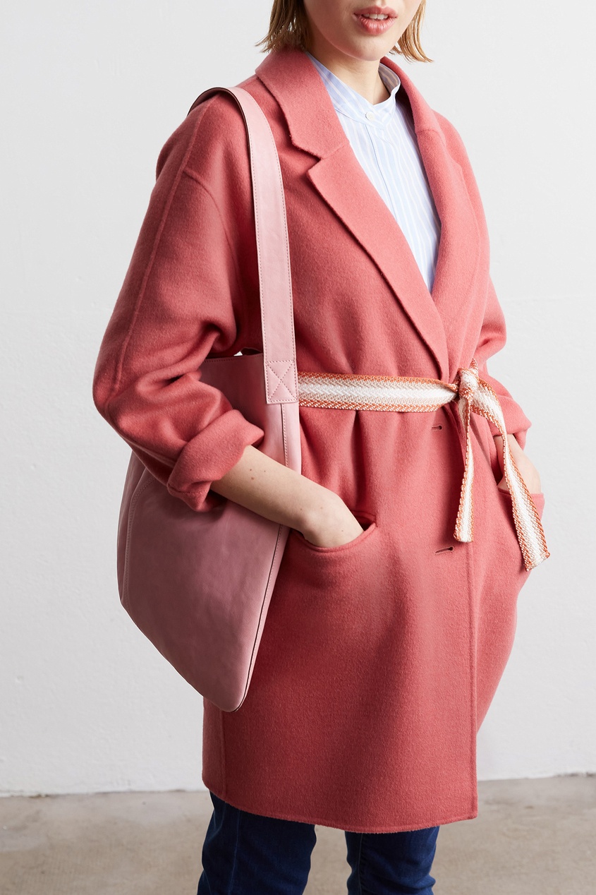 фото Розовое пальто sao gerard darel