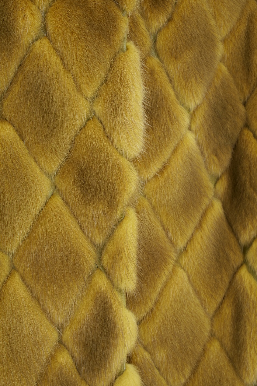 фото Норковое пальто «ромбы» color°temperature