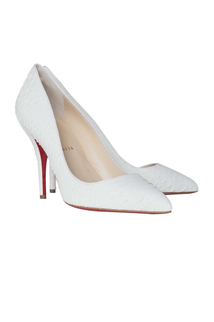 фото Туфли из кожи питона batignolles 100 python mat Christian louboutin