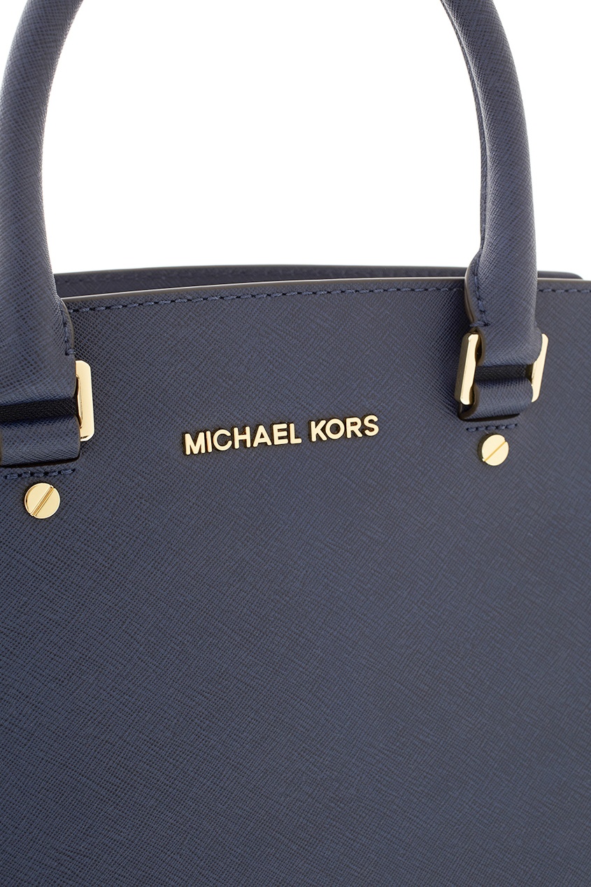 фото Кожаная сумка selma michael michael kors