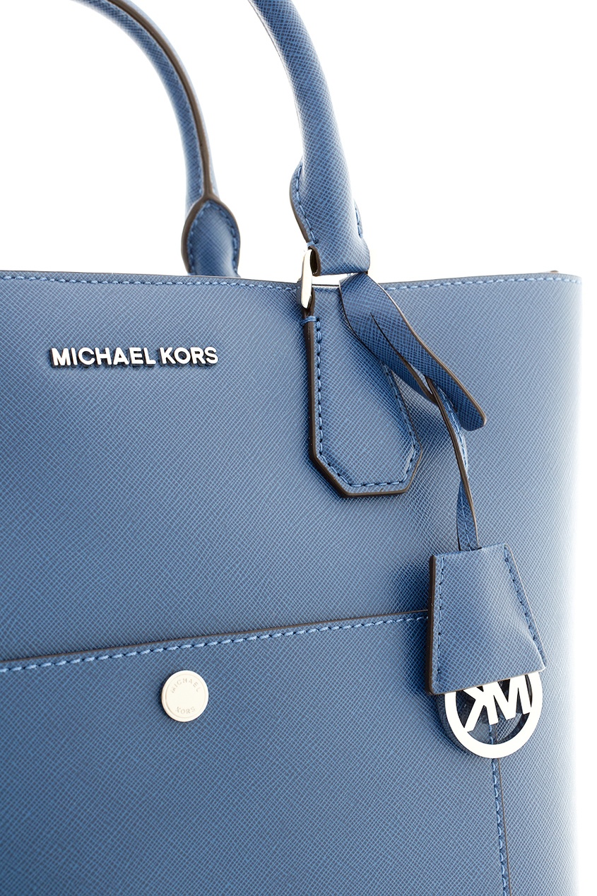 фото Кожаная сумка greenwich michael michael kors