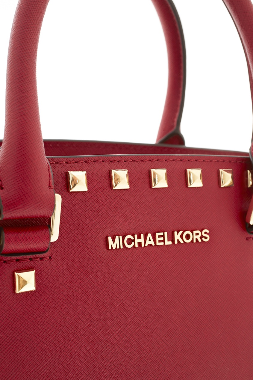 фото Кожаная сумка selma michael michael kors