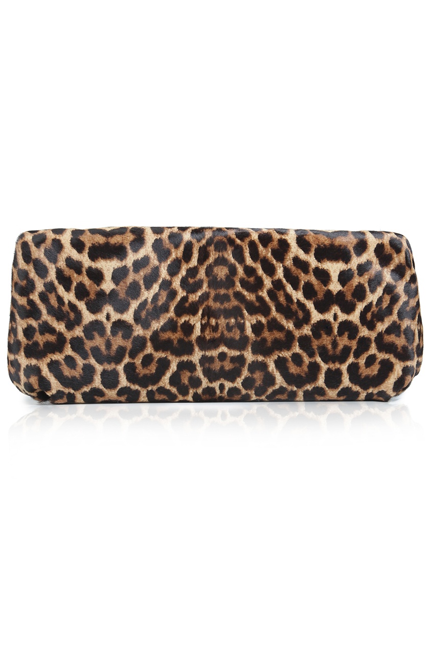 фото Клатч из кожи пони Maxi Loubi Clutch Pony 50s/Calf Christian louboutin