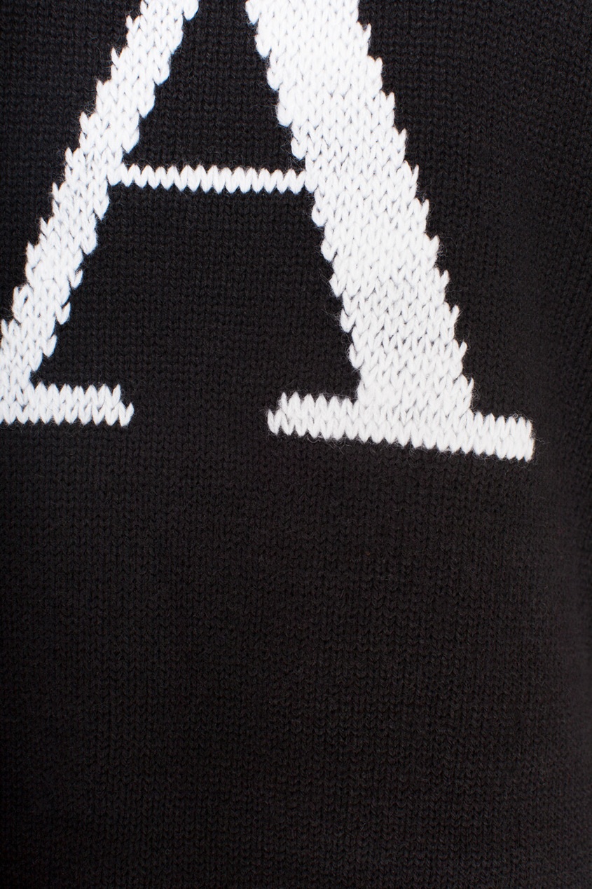 фото Черный шерстяной свитер tzipporah