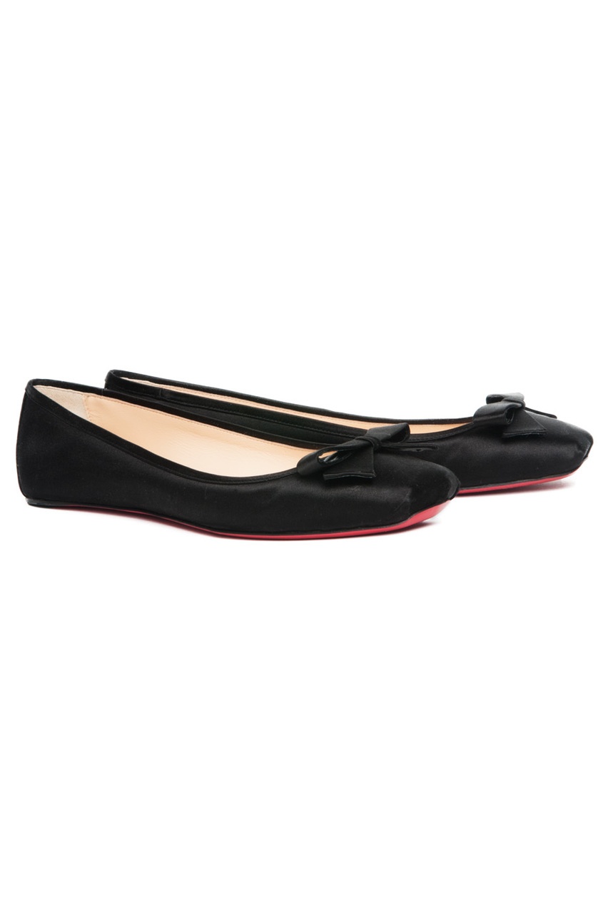 

Шелковые балетки Boudoir Flat Satin, Черный, Шелковые балетки Boudoir Flat Satin