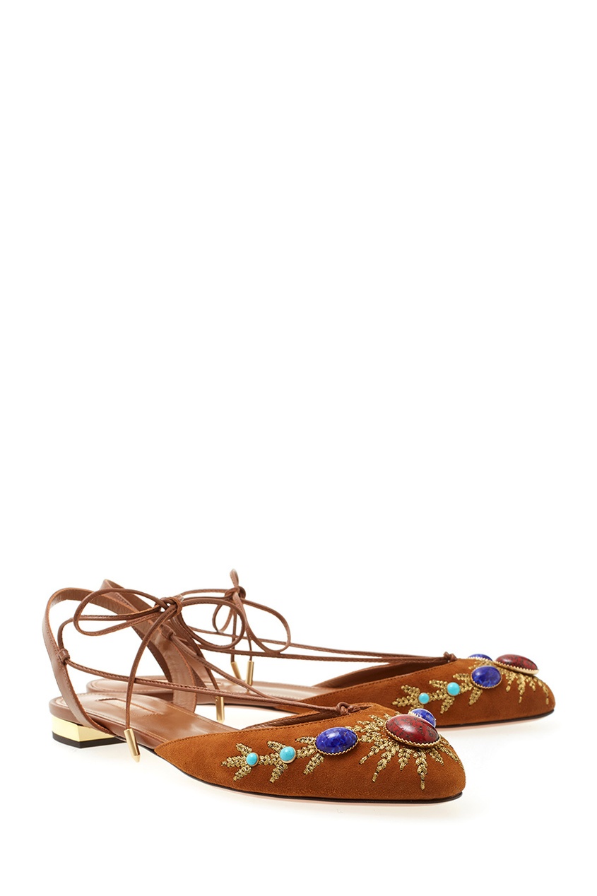 фото Кожаные сандалии desert stone aquazzura