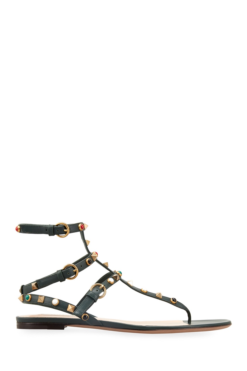 Кожаные сандалии Rockstud Rolling