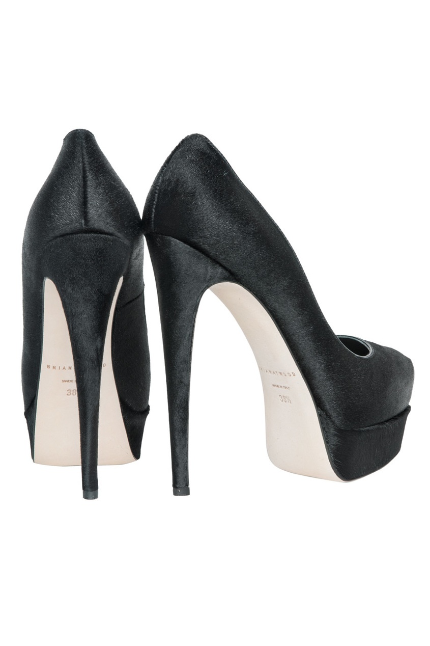 фото Черные туфли на платформе Brian atwood