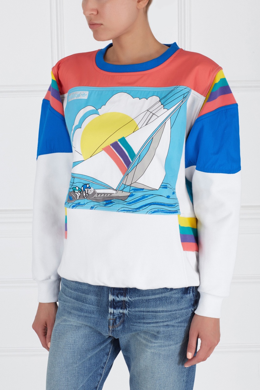 

Свитшот с принтом ADI SAILING CRE, Multicolor, Свитшот с принтом ADI SAILING CRE