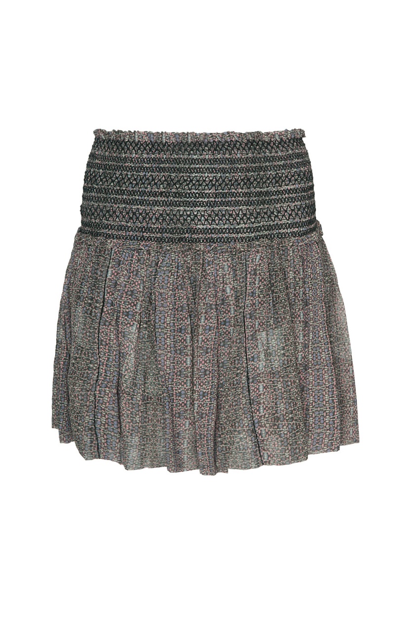 фото Шелковая юбка с принтом isabel marant
