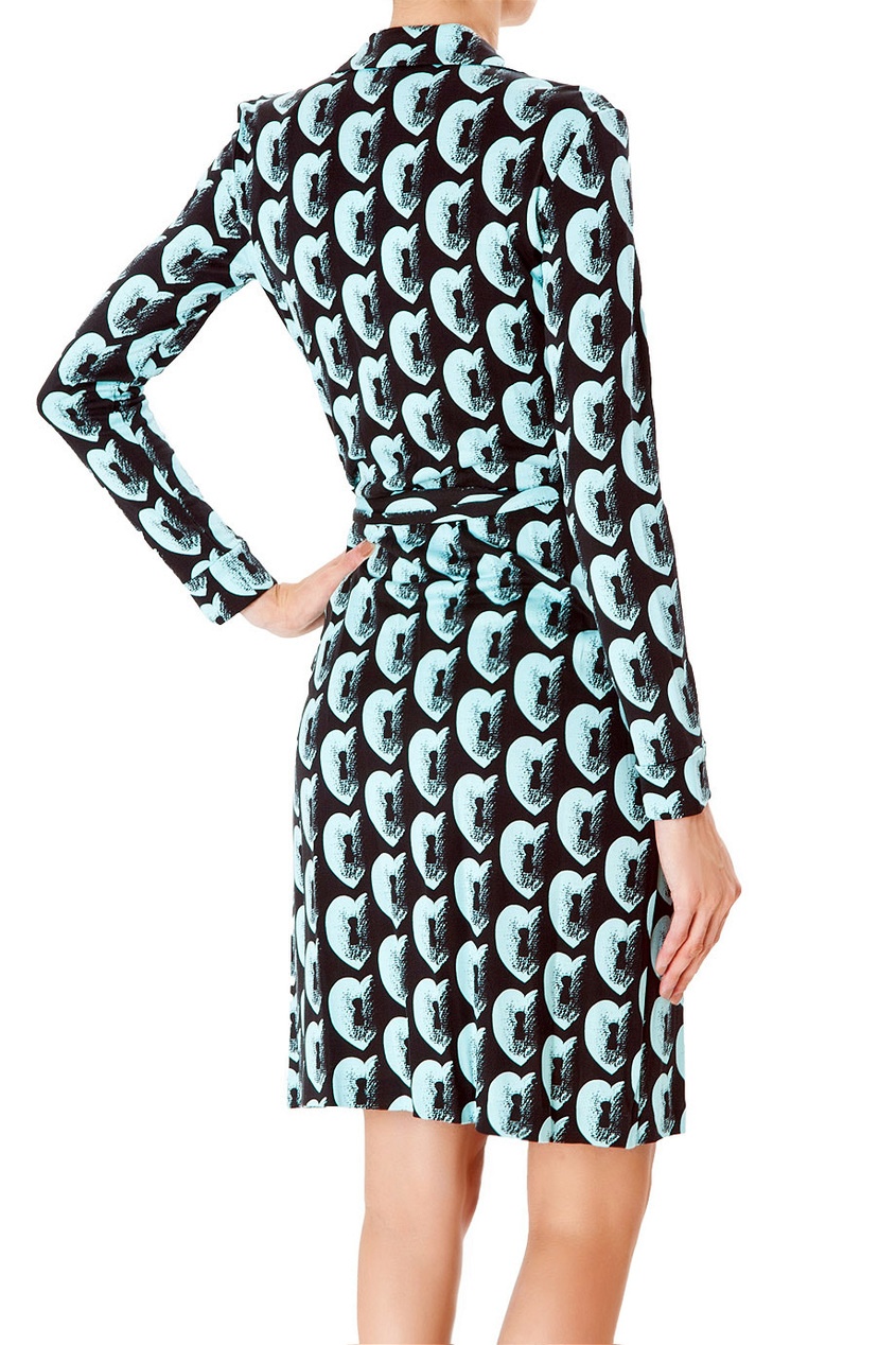 фото Шелковое платье-халат с принтом - нет Diane von furstenberg
