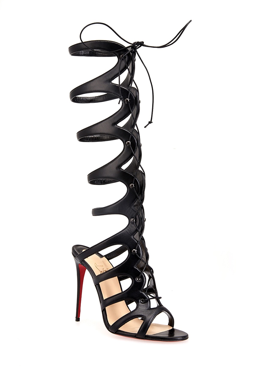 фото Кожаные босоножки Amazoula 100 kid Christian louboutin