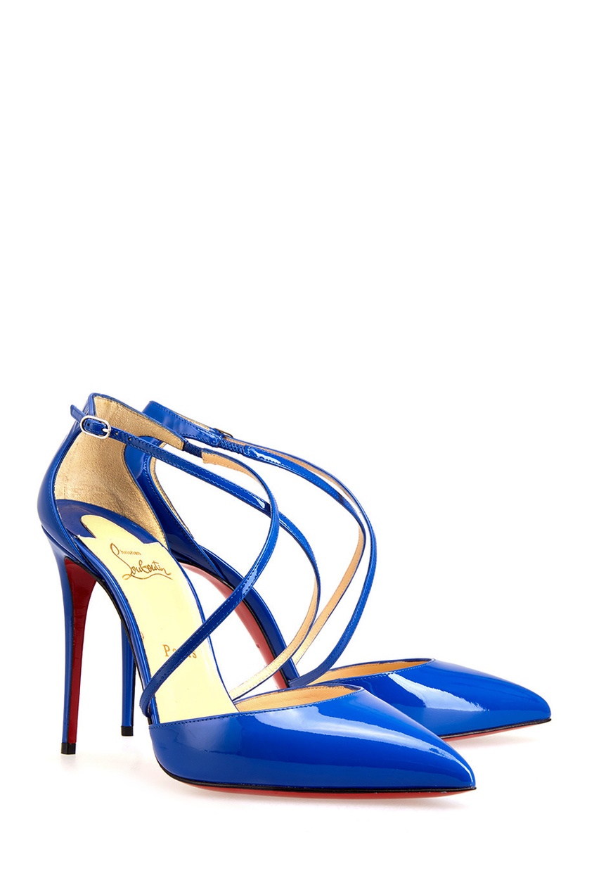 фото Туфли из лакированной кожи Cross Blake 100 Christian louboutin