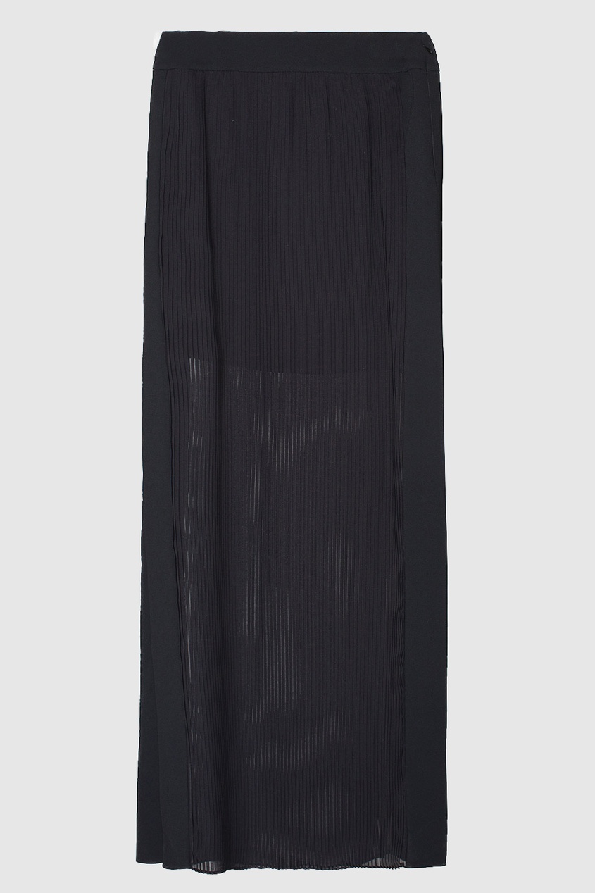 фото Черная юбка с разрезами Vionnet