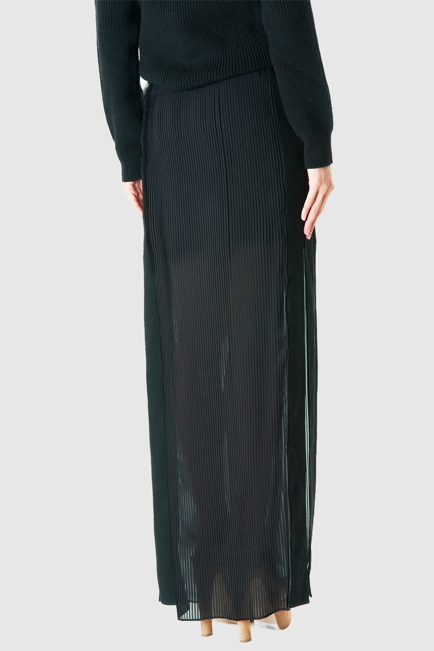 фото Черная юбка с разрезами Vionnet