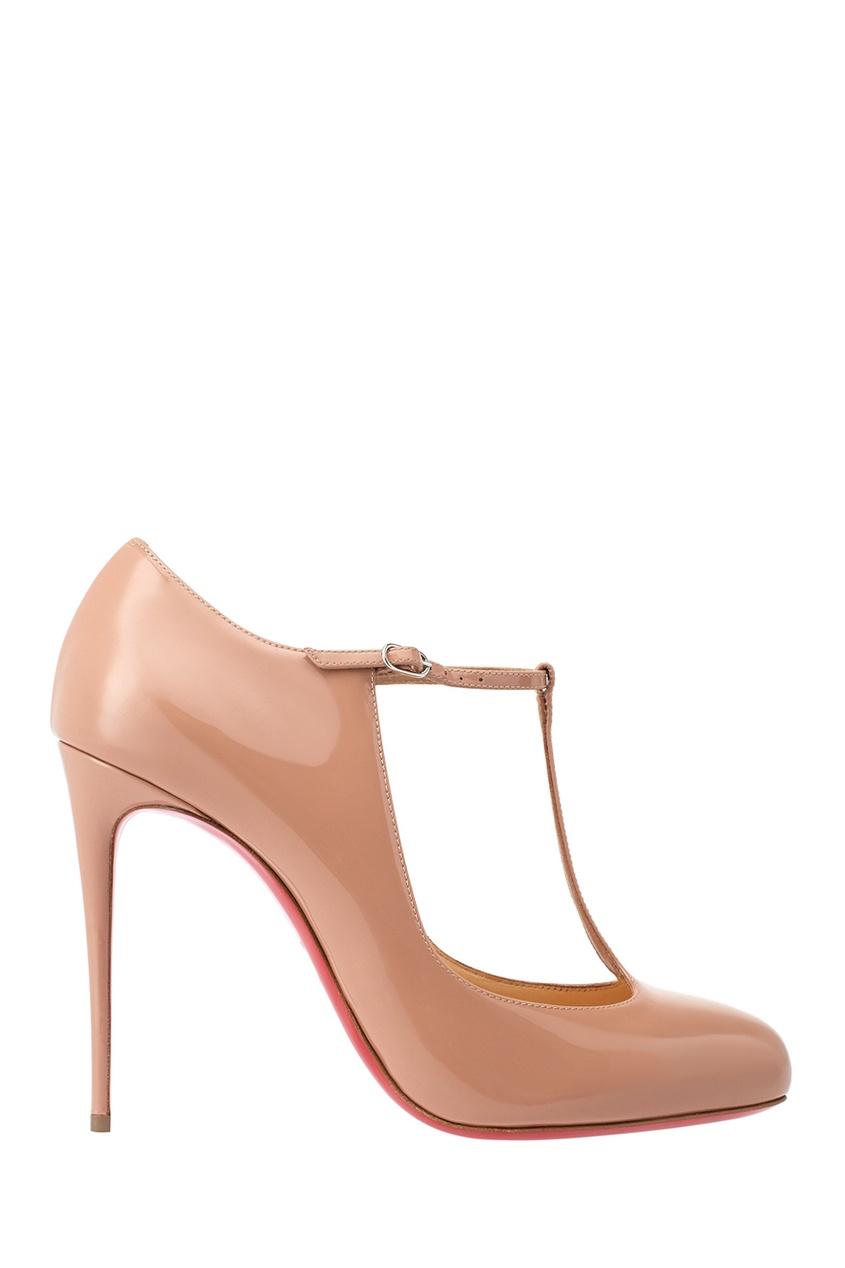 фото Туфли из лакированной кожи Tpoppins 100 Christian louboutin