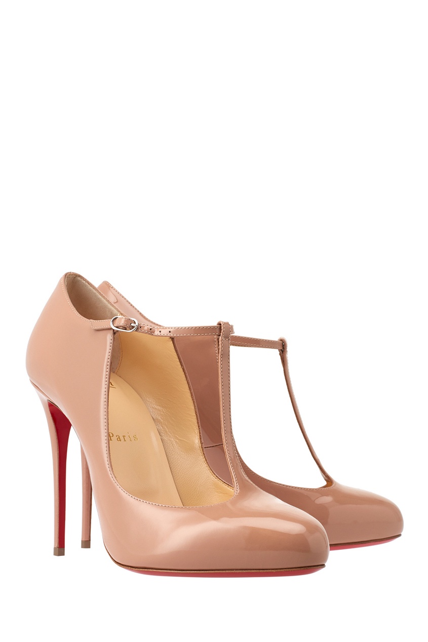 фото Туфли из лакированной кожи Tpoppins 100 Christian louboutin