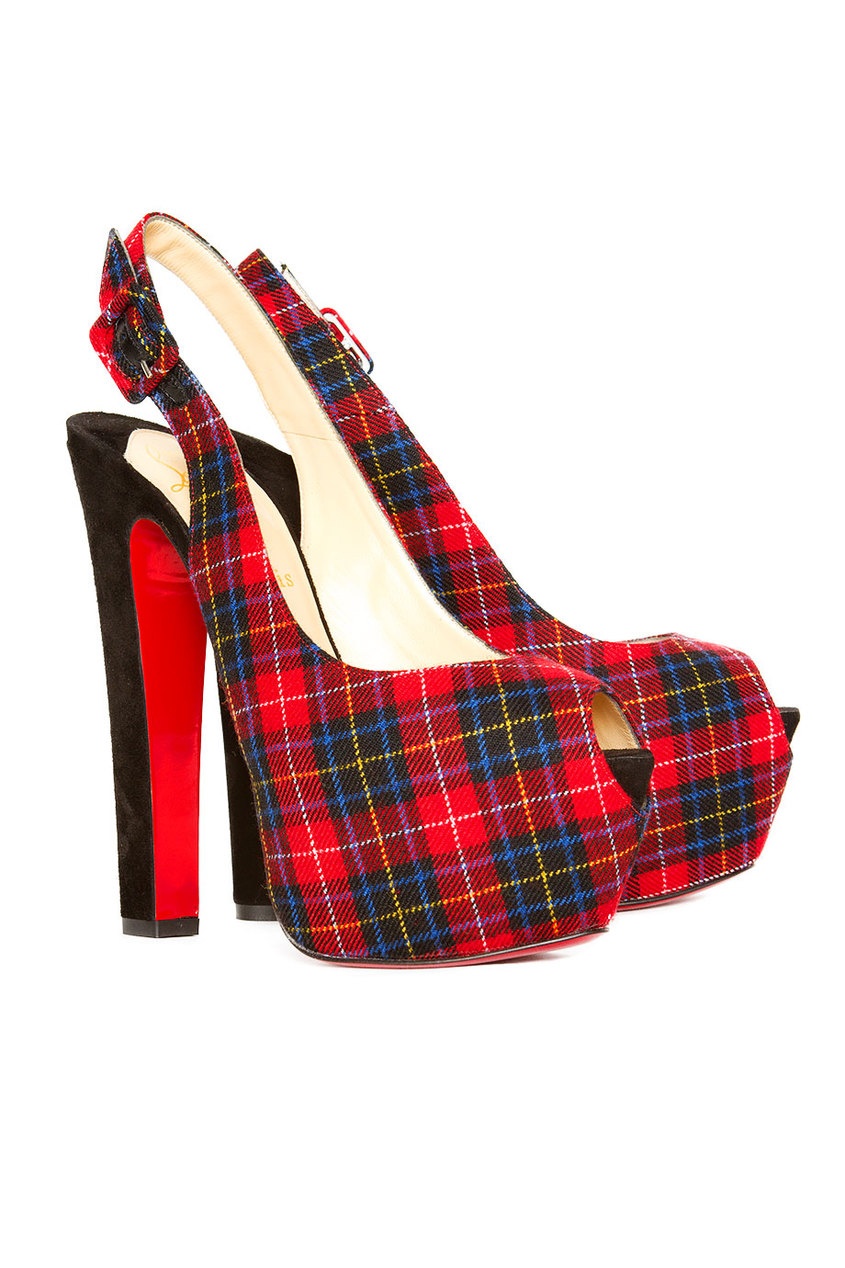 фото Босоножки tartarina 160 tartan/veau velours Christian louboutin