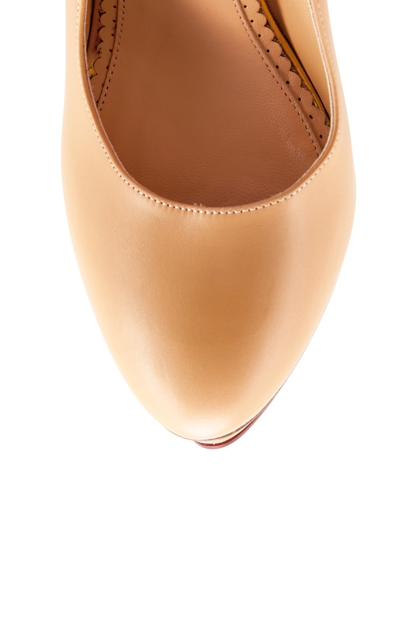 Кожаные туфли Dolly Gold Platform