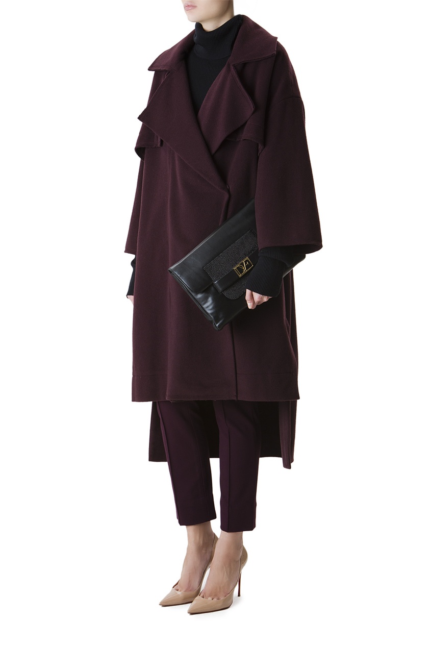 фото Шерстяное пальто с добавлением кашемира Diane von furstenberg