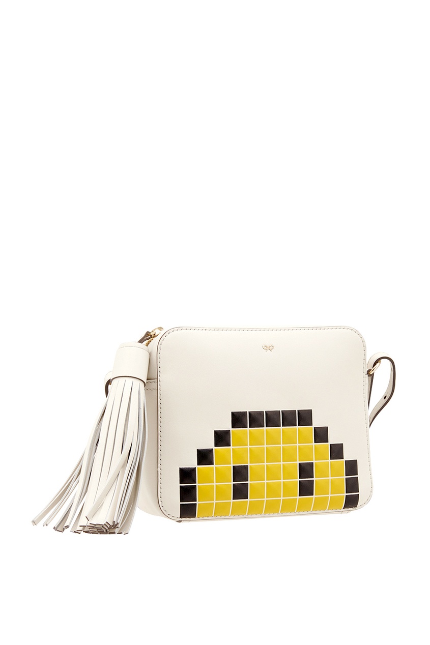 фото Кожаная сумка pixel smiley anya hindmarch