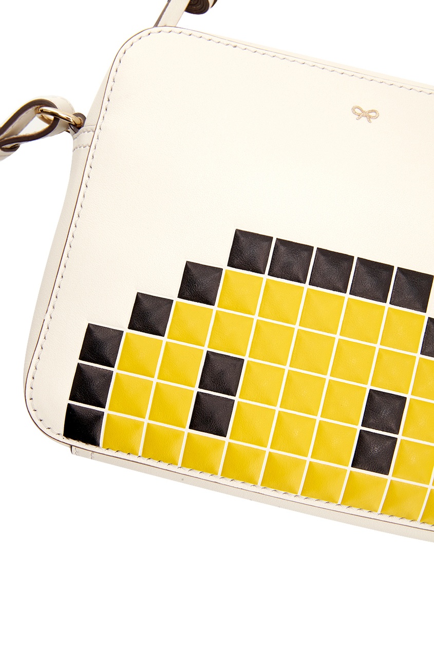 фото Кожаная сумка pixel smiley anya hindmarch