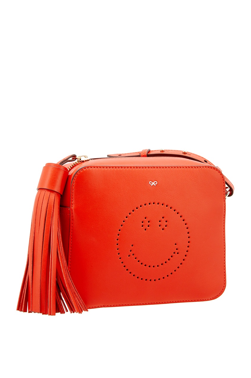 фото Кожаная сумка smiley anya hindmarch