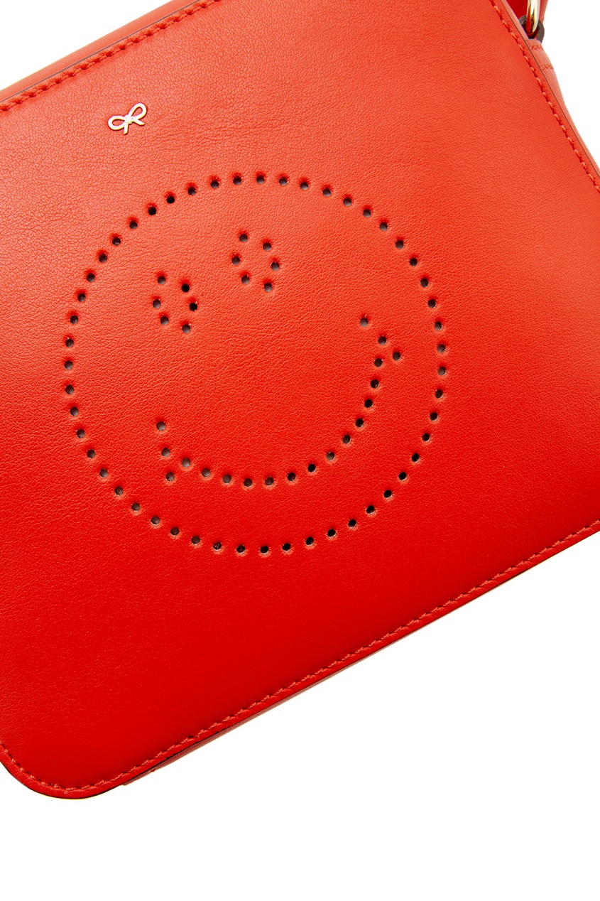 фото Кожаная сумка smiley anya hindmarch